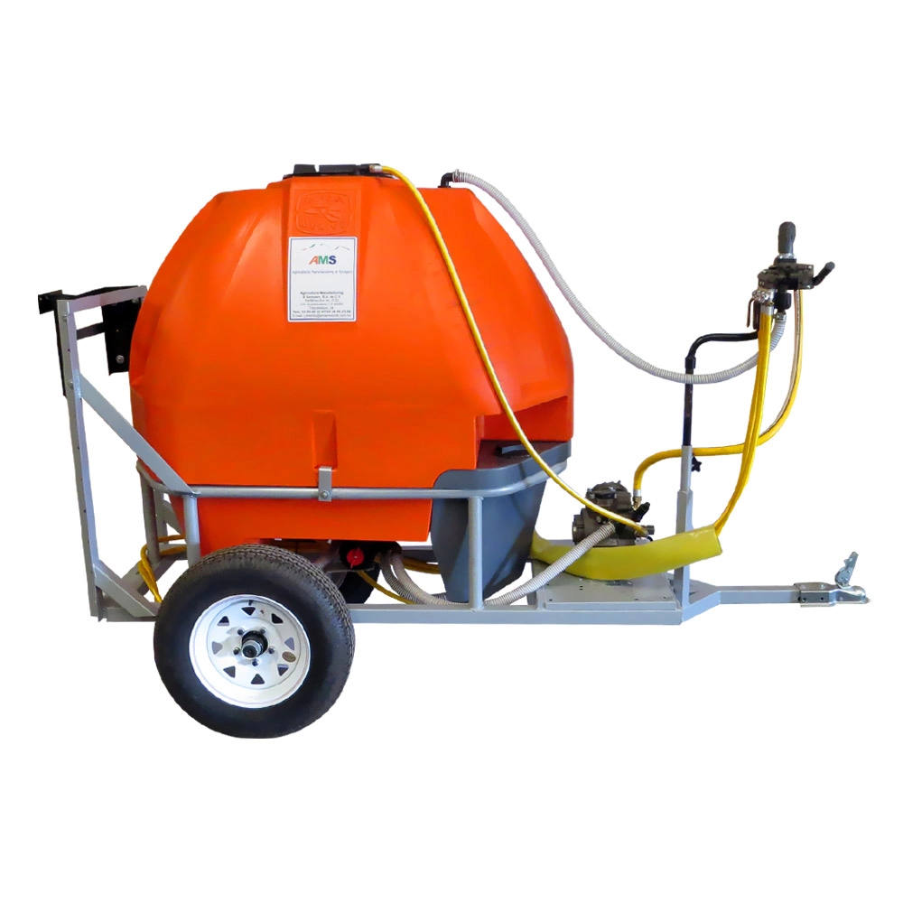 AMS Aspersora agrícola de remolque con triple tanque de 600 lts